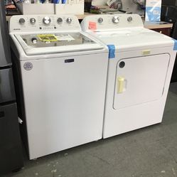 New Scratch And Dent Maytag Washer And Dryer Set. 1 Year Warranty 