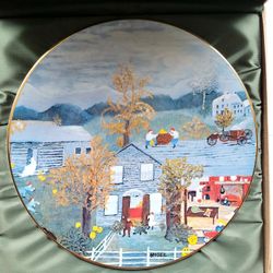 Vintage Grandma Moses Plate