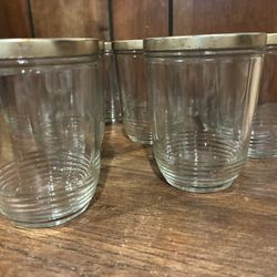 Qty 10 Vintage Kerr Glass Mason Jars 8 Oz With Lids