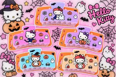 Hello Kitty Halloween Hair Claw Clips