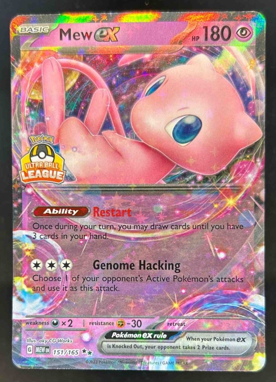 2023 Pokemon Scarlet Violet 151 Mew EX Asia Exclusive Ultra Ball League #151/165
