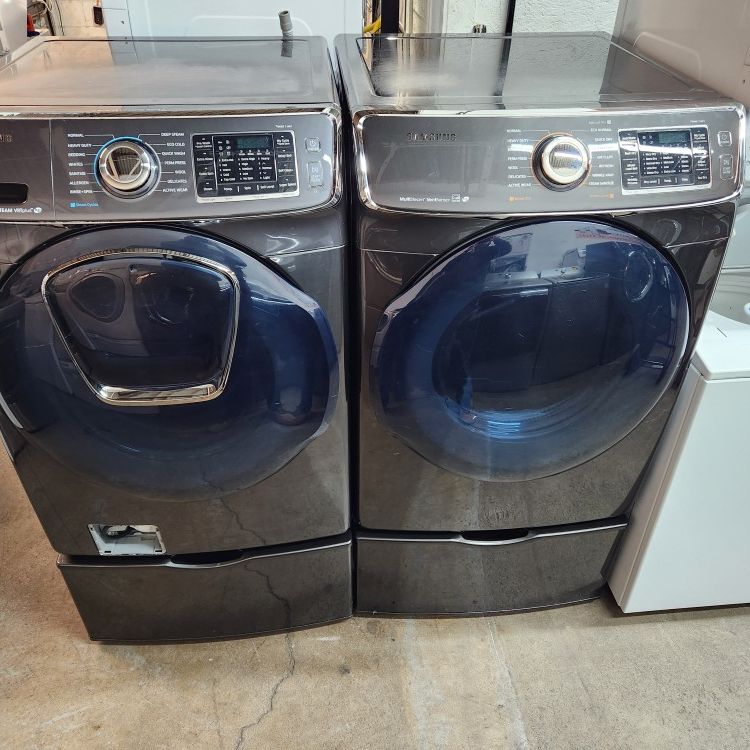 SAMSUNG WASHER AND ELECTRIC DRYER DELIVERY IS AVAILABLE AND HOOK UP 