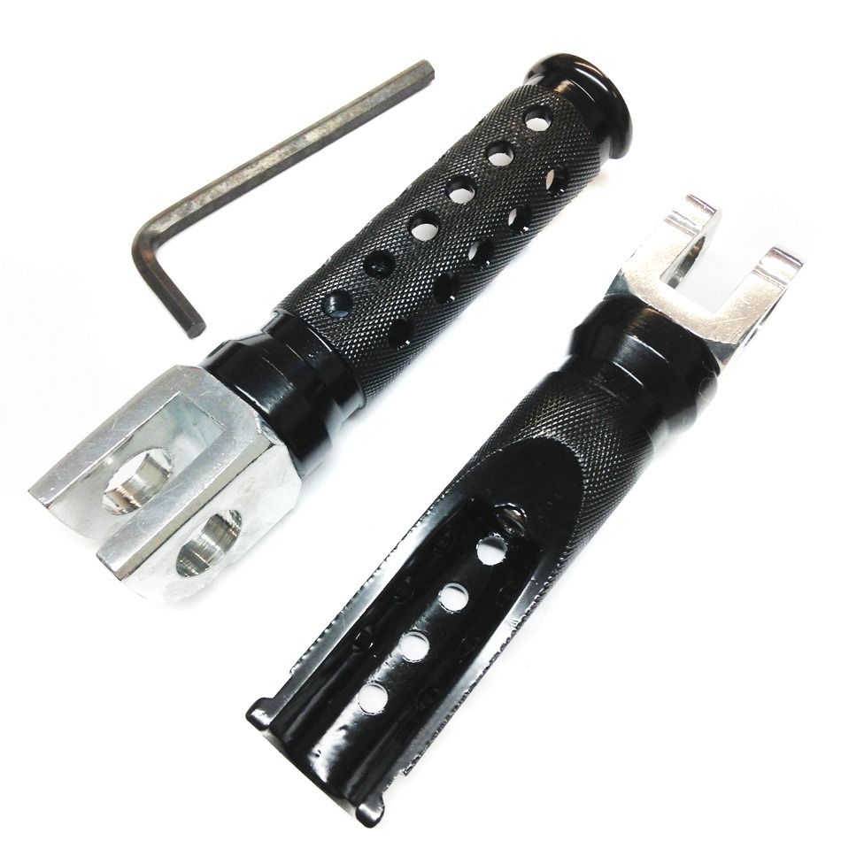 Black Front Foot Pegs Rest For Suzuki GSXR (contact info removed) Hayabusa GSX-R 1300R PN: MT216-014-BK