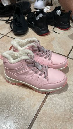 pink outdoor boots