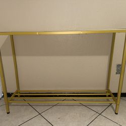 Console Table for Entryway, Faux Marble