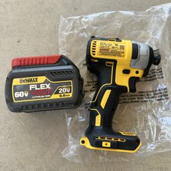 Dewalt 20v Impact With 60v Flex Volt Battery
