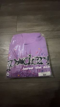 Brand New Sp5der Pullover Hoodie “Açaí” (M)