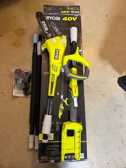 Ryobi 40V 10 in. Cordless Battery Pole Saw (Tool-Only)