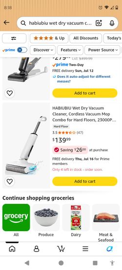 Habiubiu mop vacuum