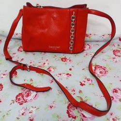 Orange crossbody bag