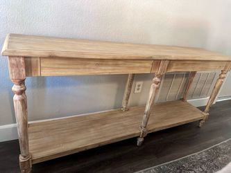Long foyer table