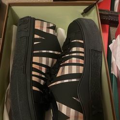 Burberry Sliced Check Cotton Sneaker