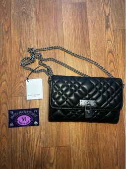 Black Kurt Geiger Braxton Chain Wallet