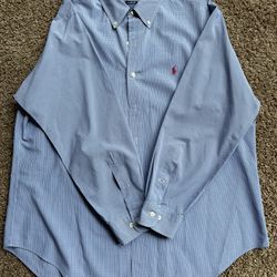 Ralph Lauren Polo Classic Fit Casual Button Down Long Sleeve 