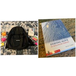Eastpak Hiking Ski Backpack Vintage Ski Accessories Avalanche Book