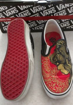 Vans slip-on geisha girl women size 7 like new