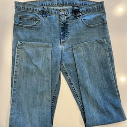 Dearborn Denim Slim Fit Light Wash Men's Jeans, 35/31, Made in USA
