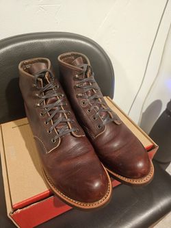 Red Wing Briar Leather Lace-Up Boots 10D