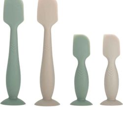 Baby Diaper Cream Spatula Applicator, 4 Pack Baby Butt Paste Spatula Diaper Cream Brush for Newborn Baby, 2 Large and 2 Mini Sizes (Dark blue, green).