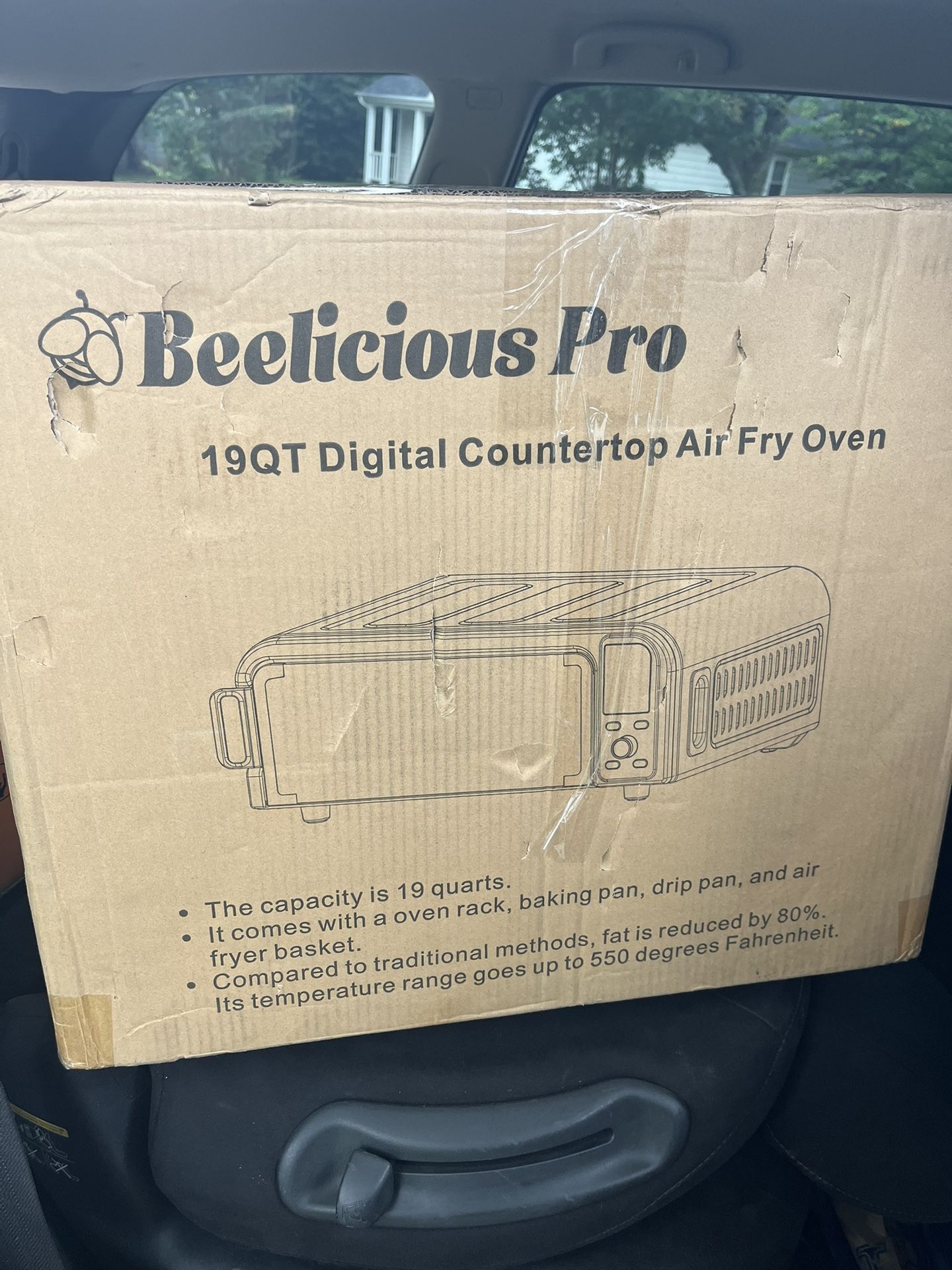 Beelicous Pizza Oven, 13" Pizza, 19qt air fryer