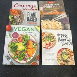 Variety Of Vegan And Plant-based Cook Books