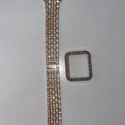 Rhinestone Apple Watchband/ case 