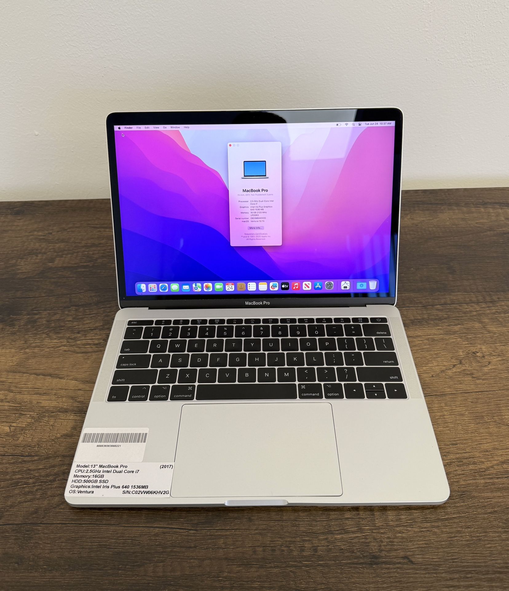 Macbook Laptop Core I7 16gb Ram 500gb Ssd APPLE MACBOOK PRO 16