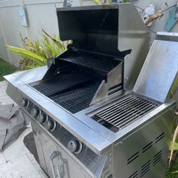 BBQ Grill With Side Burner 