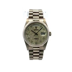 1990 Rolex DayDate #18239 - Presidential Full White Gold 18K Diamond Dial