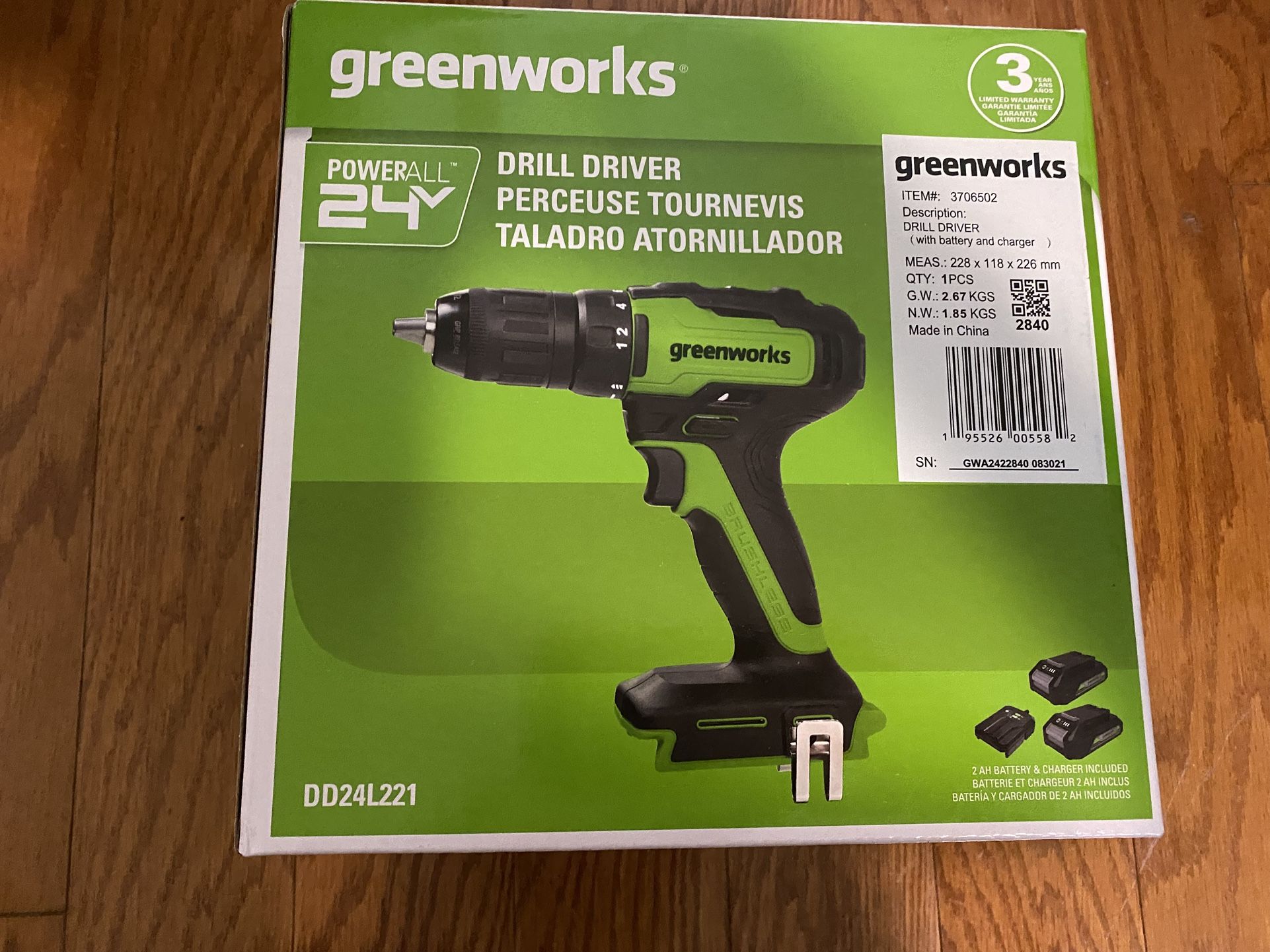 Greenworks Drill Driver (cordless) -New!