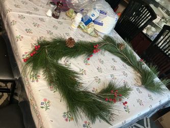 Artificial Pine Christmas Wreath with Berries