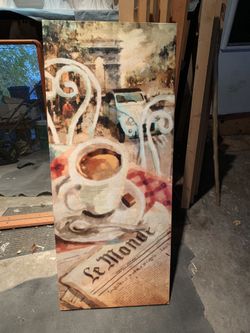French Cafe Wall Painting