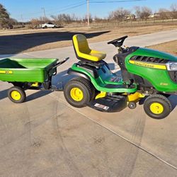 John Deere riding mower