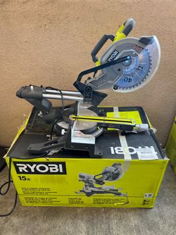 RYOBI 15 Amp 10 in. Corded Sliding Compound Miter Saw with LED Cutline Indicator