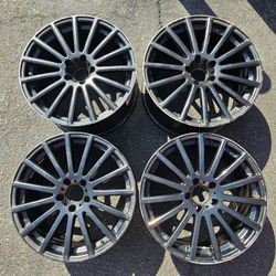 Mandrus Wheels Rims Black 18x8.5 & 18x9.5 5x112