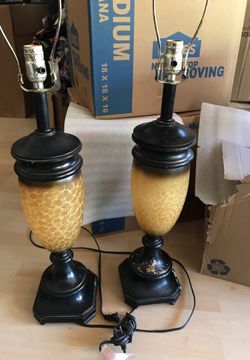 Lamp set 34” tall