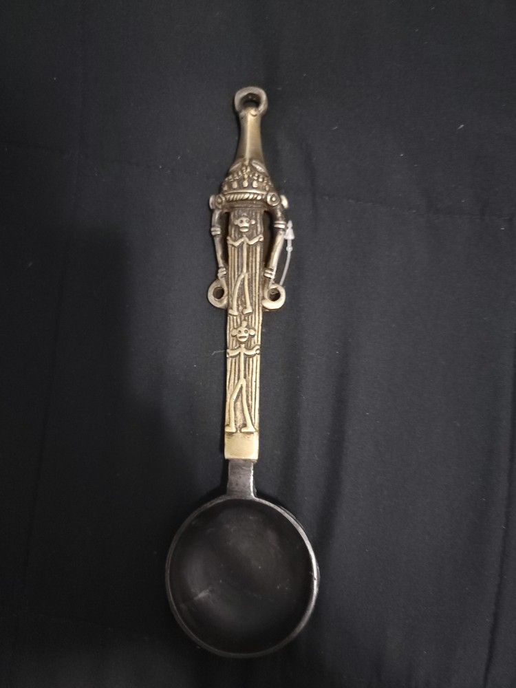 Brass Kitchen Spoon With Iron Ladel (Pick Up Only)