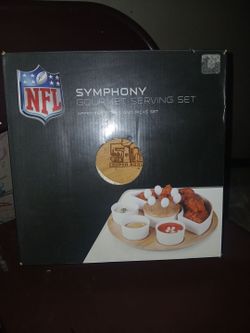 NFL Symphony Gourmet Serving Set Super Bowl