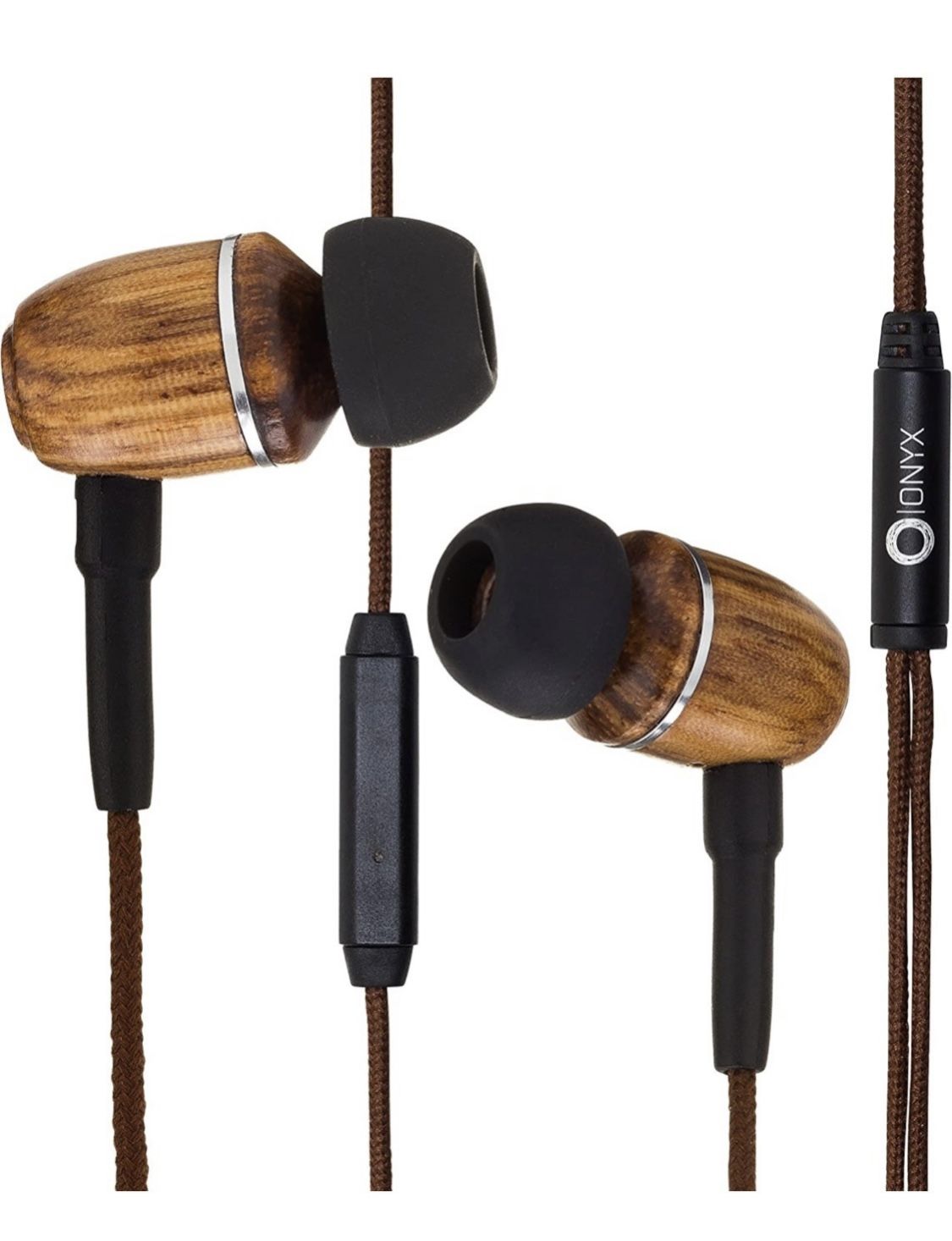 Onyx Premium Noise Cancelling in-Ear Wired Headphones with Mic / Earbuds - Black, Pink, Aqua Or Blue