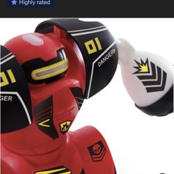 New Sharper Image Remote Control (RC) Robot Fighting Set Multiplayer: Toys with Sound Effects & Infrared Control OBO