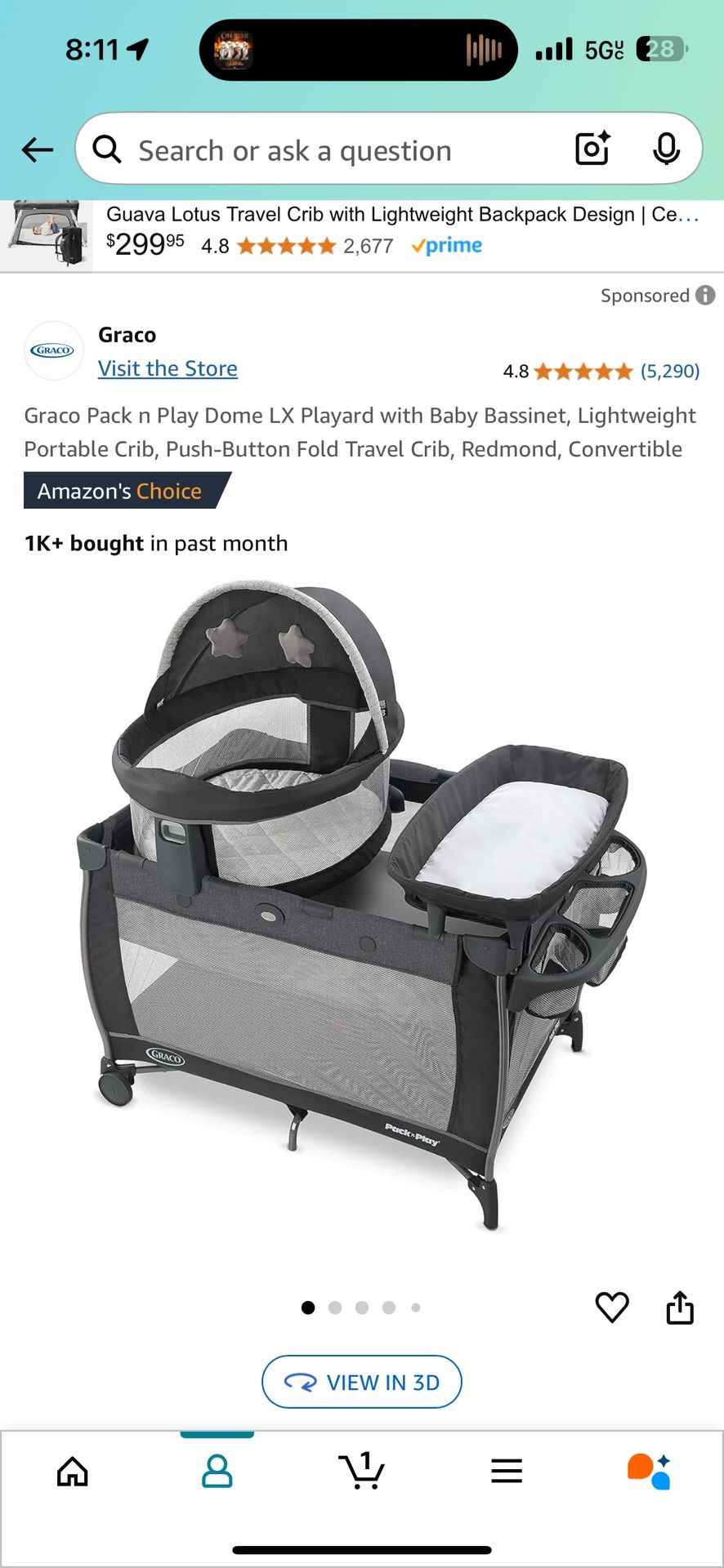 Gracia Pack-n-play With Baby Bassinet And Changing Table