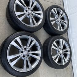 4 - 245/40r18 225/45r18 Stock Mercedes E Class C Audi Vw Wheels Rims Tires!