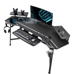 EUREKA ERGONOMIC Aero 72" Gaming Desk (LED, Keyboard Tray