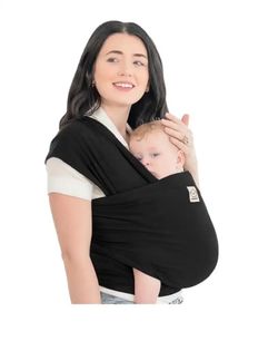 New Baby Wrap Carrier. Holds 7-35lbs. Black