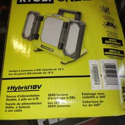 ONE+ 18-Volt Cordless Hybrid LED Panel Light (Tool Only