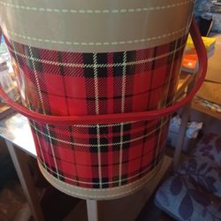 Classic Scotch Plaid Round Cooler