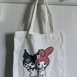 Kuromi Custom Canvas Tote Bag 13 X 14 