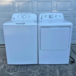 GE High Efficiency Large Capacity Top-Load Washer and Electric Dryer