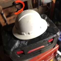 White Construction Helmet 