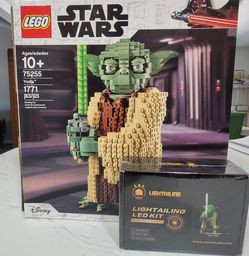 Lego Yoda with light kit